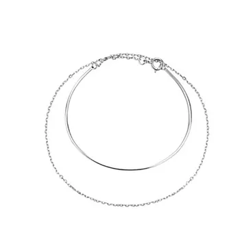 Браслет из стерлингового серебра s925, позолоченный браслет для девочек, двухслойный, профессиональный, Нишевый дизайн, Модные украшения, подарок на День рождения