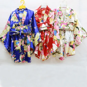 Детский танцевальный костюм-кимоно в японском традиционном стиле для девочек, Детское кимоно на День защиты детей от 2 до 11 лет