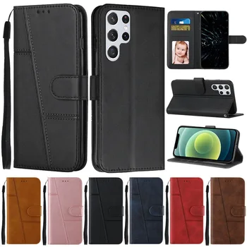 Для Samsung Galaxy S23 Ultra Case Флип-Бумажник-книжка для Samsung S 23 Ultra S23Plus Кожаный Защитный Чехол Для телефона Capa