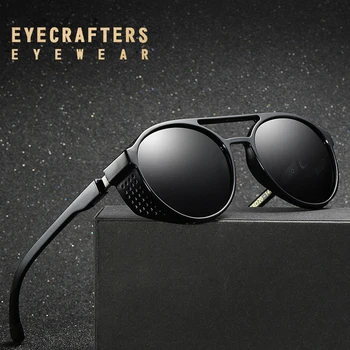 EYECRATFERS, Новые Модные Поляризованные Солнцезащитные очки в готическом стиле Стимпанк, Мужские И Женские Солнцезащитные очки, ретро Винтажные Защитные очки