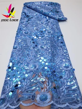 Африканская кружевная ткань 2023, высококачественные нигерийские кружевные ткани для свадебного платья