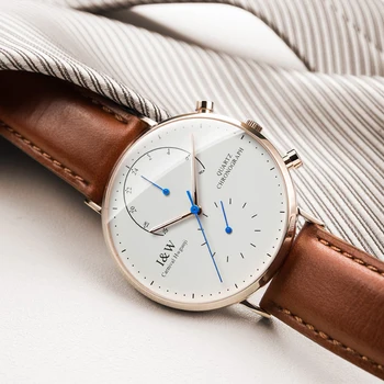 Reloj Hombre Swiss IW Лидирующий бренд, роскошные кварцевые часы, Мужские Водонепроницаемые Ультратонкие наручные часы, Мужские повседневные Сапфировое стекло