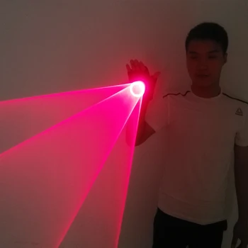 Красные вращающиеся лазерные перчатки Whirlwind Ручная лазерная пушка DJ Танцевальный клуб туннельный эффект Вихревая лазерная перчатка со светодиодной подсветкой