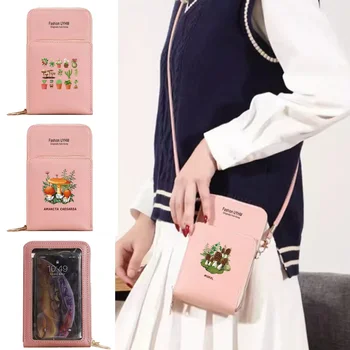 Сумка для телефона серии Mushroom для iPhone 13 12 11 Pro Max X XS Samsung Xiaomi Huawei, сумка-мессенджер, мобильный кошелек для женщин, клатчи