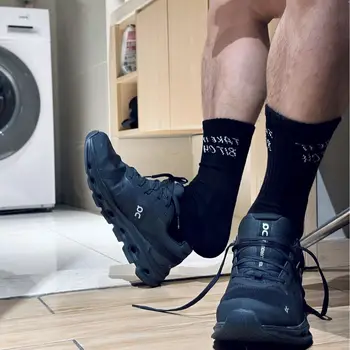 1 пара Модных черно-белых носков с уникальным дизайном и буквами, Сексуальные мужские носки, Удобные