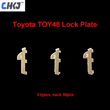 CHKJ 150 шт./лот, Язычковая Пластина автомобильного замка TOY48 Для Toyota, комплект для Ремонта автомобильного замка, Аксессуары с 10 шт. + Пружинные Слесарные принадлежности