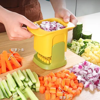 Многофункциональный нож для нарезки картофеля, лука, моркови, картофеля фри, домашний резак для нарезки овощей, кухонные принадлежности для приготовления пищи