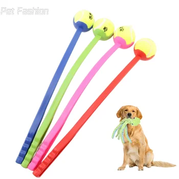 Игрушка для домашних животных, Дрессировщик собак, Флуоресцентная игрушка, Метатель мяча для тенниса, Интерактивная игрушка для метания на открытом воздухе, Аксессуары для собак