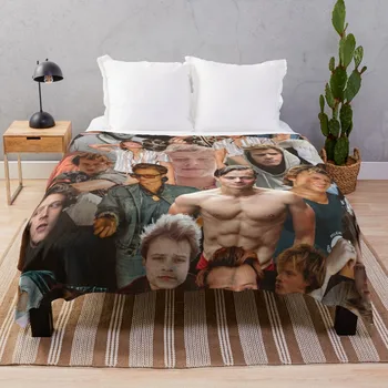 rudy pankow фотоколлажное одеяло, покрывало для дивана, мохнатое одеяло, гигантское одеяло для дивана, летние хлопчатобумажные ткани