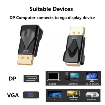Адаптер DP-VGA HD DisplayPort-Конвертер VGA DP Plug Play Питание от DisplayPort Не требуется 1080P VGA Питание HD-дисплея V5V6