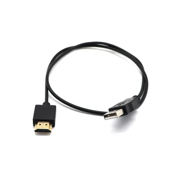 Штекер HDMI 1.4 к USB 2.0, разъем адаптера, зарядное устройство, кабель-конвертер