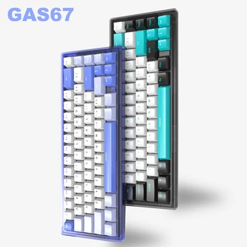 GAS67 Hot Swap Индивидуальный Комплект механической клавиатуры с Прокладочной структурой Type-C RGB, Совместимый С 3/5 Контактами Для Cherry Gateron Kailh