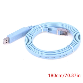 1,8 М USB К RJ45 USB К RS232 Последовательный К RJ45 кабель-адаптер CAT5 для консоли Шнур для маршрутизаторов Cisco Новый
