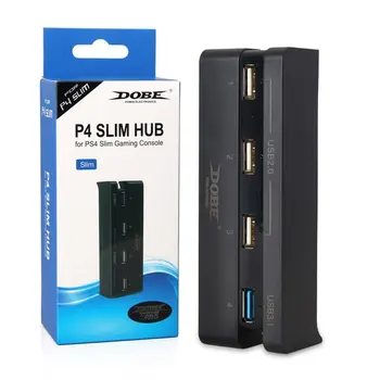 Сверхвысокая скорость 4 в 1 USB-концентратор Подходит для Sony Playstation 4 Slim PS4 Slim Консоль Черный Аксессуар для контроллера USB 2.0