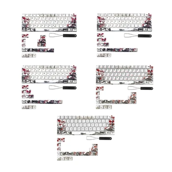 Колпачки для клавиш PBT DYESUB Plum Blossom для Механических Клавиатур 61 64 67 68 Клавиш Keycap Y9RF