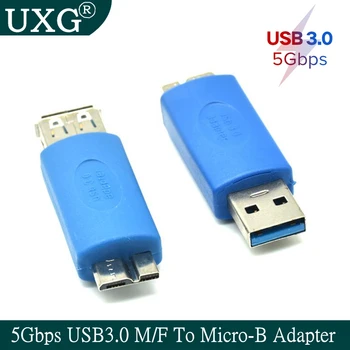 Новый USB3.0 5 Гбит/с Конвертер AM AF в Micro Male Usb 3.0 Адаптер От мужчины к Женщине USB 3.0 M К Micro B Адаптер 5 Гбит/С