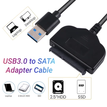 Универсальный Кабель USB3.0 2,0 на SATA Адаптер Конвертер Линий HDD SSD Соединительный Шнур Провод для 2,5-дюймовых Жестких дисков Solid Disk