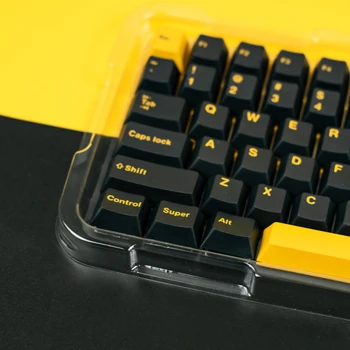 Полезная клавиатура Изготовленный на заказ Черный Молниеносный колпачок для ключей Сублимированный краситель PBT Keycap Oem Profile Keycaps Механическая клавиатура
