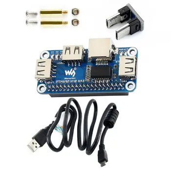 1 шт., Raspberry Pi 4B/Zero W, USB-Ethernet RJ45, порт Ne twork, USB-концентратор, разветвитель