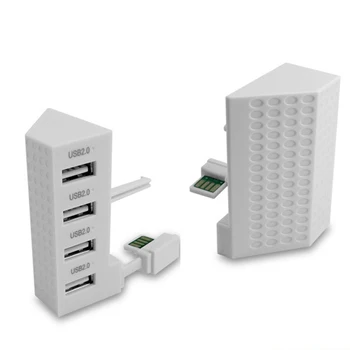 4 Порта USB 2.0 Адаптер USB Концентратор Разветвитель Удлинитель Адаптер для игровой консоли Xbox One S для аксессуаров с USBпортом