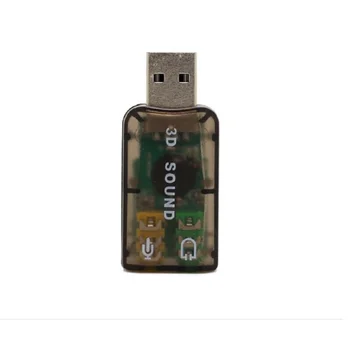 Портативный Внешний USB-разъем для наушников с микрофоном 3,5 мм, Стереогарнитура, Аудиоадаптер для 3D-звуковой карты, Новый интерфейс динамика для ноутбука
