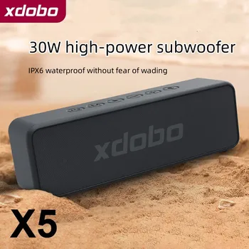 XDOBO X5 Водонепроницаемый Bluetooth-динамик, мини-карта для велоспорта на открытом воздухе, Беспроводной Bluetooth, Настольный домашний звук, Звуковая панель для телевизора, сабвуфер