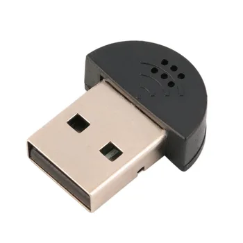 Новый микрофон Super Mini USB 2,0, аудиоадаптер для ПК, ноутбука, ноутбука оптом
