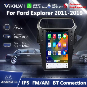 14,4-дюймовый автомобильный стерео-радиоприемник Android 11 для Ford Explorer 2011-2019, мультимедийный плеер, GPS, беспроводное головное устройство Carplay