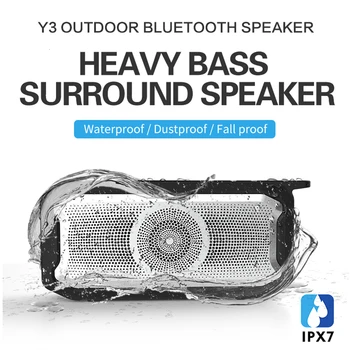 CHUYI Bluetooth 5,0 IPX7 Водонепроницаемый Динамик Super Bass TWS Series Stereo4.2 Динамика с микрофоном с двумя драйверами