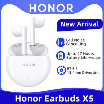 Honor Earbuds X5 TWS Наушники Bluetooth Call С Шумоподавлением True Wireless Наушники 27-Часовое Время автономной работы Для HONOR 90