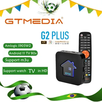 GTMEDIA G2 plus Глобальная Android tv box Android 11 телеприставка 4K Ultra HD 2G 16G WIFI Медиаплеер TV BOX URL M3U smart tv box
