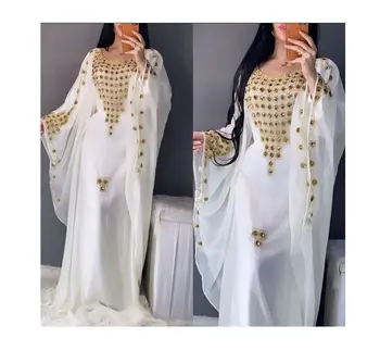 Королевское исламское современное Длинное платье, Элегантный Дубайский Марокканский кафтан, Арабская праздничная одежда, вечернее платье