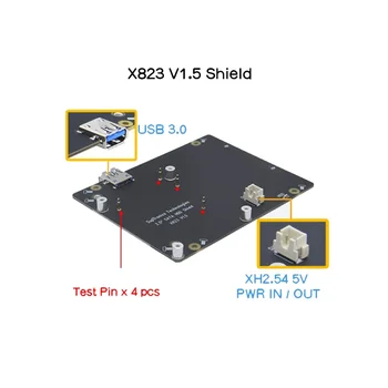 Комплект NASPi Lite + плата расширения X823 + Плата адаптера X-C2 + чехол