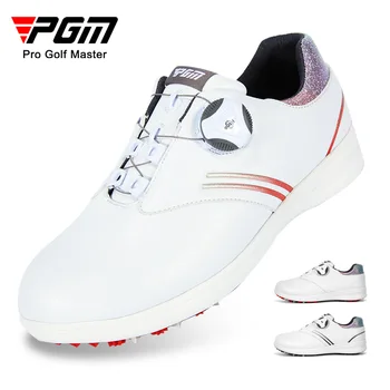 Обувь для гольфа PGM, женские кроссовки, водонепроницаемые нескользящие шнурки, Удобные ботильоны для прогулок, пара дышащих ботильонов для улицы