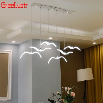 Креативные подвесные светильники Seagull, Светодиодная потолочная люстра для гостиной, столовой, домашнего декора, Подвесной светильник, Потолочные светильники