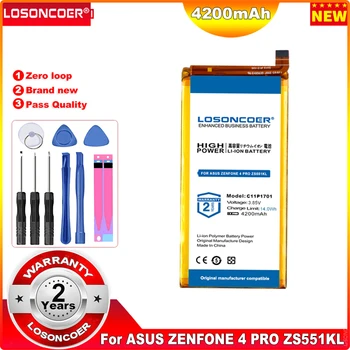 Оригинальный Аккумулятор LOSONCOER 4200mAh C11P1701 Для Asus Zenfone 4 Pro ZS551KL