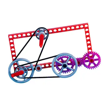 Сделай сам ременный шкив шестерни игрушки научный эксперимент проект раннего образования обучающая игрушка для детей