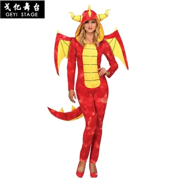 новое превосходное качество, Ослепительное платье Рыцаря-дракона, костюм для Косплея на Хэллоуин, комбинезоны для взрослых, пижамы с животными, одежда