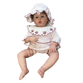 60 см, кукла для новорожденных девочек, 3D кожа с видимыми венами, Художественная кукла ручной работы, кукла Принцессы с укоренившимися волосами, реальное изображение