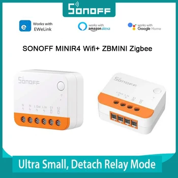 SONOFF MINIR4 ZBMINI Extreme Wi-Fi/Zigbee MINI Smart Switch eWeLink APP Дистанционное управление Управление Отключением Режима Реле Smart Switch