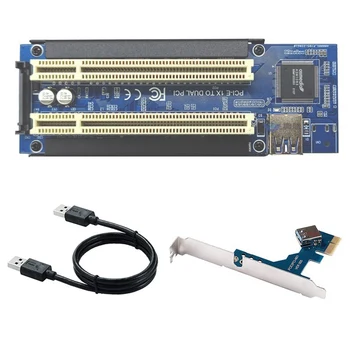 Адаптер PCI-E для двойной карты расширения PCI ASM1083 Поддерживает карту захвата, золотую налоговую карту, звуковую карту, параллельную карту