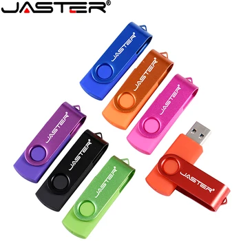 JASTER Высокоскоростной USB 2,0 Флэш-накопитель Blue Pen Drive 64 ГБ U Stick 32 ГБ 16 ГБ 8 ГБ Флешка Флэш-диск для Android Micro/ПК/Автомобиля/телевизора