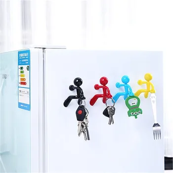 Креативный магнит на холодильник, маленькая моделирующая Магнитная наклейка на холодильник, ключ, висящий на стене, Аксессуары для украшения дома, подарок