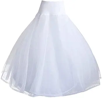 Лидер продаж, Нижние юбки Трапециевидной формы для женщин, нижняя юбка с кринолином для Свадебного платья