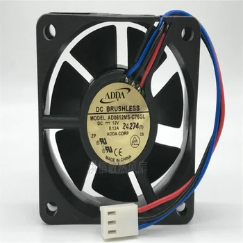 Оригинальный бесшумный вентилятор ADDA 6020 AD0612MS-C76GL 12V 0.13A 6 см с тремя проводами