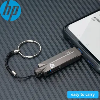 Новый флэш-накопитель HP USB3.1 Type-A Type-C 3.1, 32 ГБ, 64 ГБ, 128 ГБ, флеш-накопитель для ПК, смартфона Andriod, карта памяти, U-диск