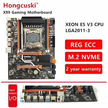 X99 LGA2011-V3 NVME M.2 SSD Материнская плата DDR3 PCI-E3 материнская плата REG ECC оперативная память Поддержка Xeon e5 2678 v3 PC gaming USB WIFI порт