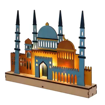 3D Ночник для мечети, креативный светодиодный ночник для праздника Ид, Свадебная вечеринка Ид Аль Фитр, Декор для дома, Игрушки, декор для детской