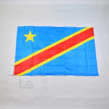 Баннер Демократической Республики Конго 90*150 см, Бесплатная доставка, Демократичный для фестиваля, Украшение дома, флаг