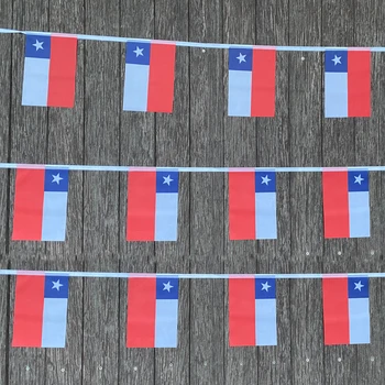 xvggdg 20 шт./компл. флаги Чили с овсянкой, вымпел, струнный баннер, овсянки, фестиваль, вечеринка, праздник